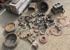 1938 JOHN DEERE Model L TRACTOR ENGINE parts lot HERCULES NXB 2-CYLINDER antique picture