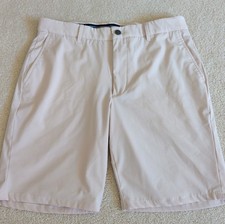 Johnnie-O Mulligan Performance Shorts Mens 33 Beige Stone Golf Outdoor Active * picture