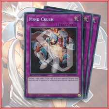 YuGiOh Mind Crush SBC1-ENE19 Secret Rare x3 1st Edition Streets of Battle City picture