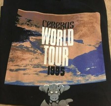Cerebus World Tour T-Shirt Graphitti Designs Comic The Aardvark L Vintage 1995 picture