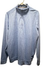 Johnnie-O Men's Jameson Striped Prep-formance 1/4 Zip Pullover Blue Golf Sz M picture