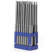32pc. Extra Long SECURITY BIT Set Toque PZ Drive Long Hex Torx Pozi Tri Wing picture