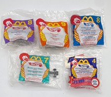 1999 McDonald's Hot Wheels Happy Meal Cars Lot 5 Sealed NASCAR Police Ambulance picture