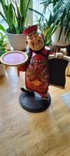 Fat Chinese Chef Restaurant Statue w/ Chalk Board Sign, 3ft Tall, Loves Food picture