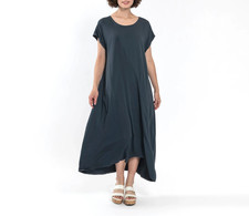 CYNTHIA ASHBY NWT $199 Fontana Lagenlook Hi Lo Dress in Ancho Admiral Size XL picture