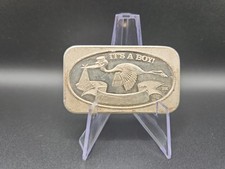 USSC 1974 Its A Boy 1oz .999 Silver Art Bar picture