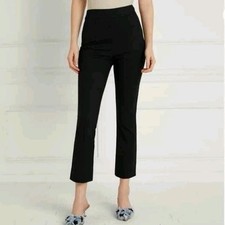 Hill House Womens Claire Pull On Black Cropped Pants Sz M NWT Office Academia picture