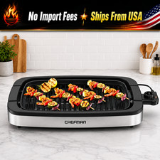 Chefman 6-Serving Smokeless Indoor Electric Grill Stainless Limited-Time Deal picture