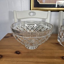 Signed Waterford Crystal Killeen Footed Centerpiece Bowl  9 3/4