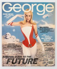 George Magazine February 1997 Survival Guide To The Future JFK Jr Bill Gates picture