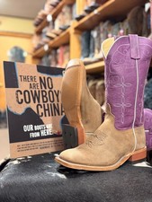Anderson Bean Sand Angry Elk Cowboy Boots picture