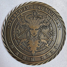Diablo 4 IV Developer Coin Medal China Launch Day 2025 Rare Blizzard Employee picture