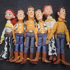 Lot Of 6 Toy Story Woody & Jessie Pull String Dolls For Parts Or Repair Thinkway picture