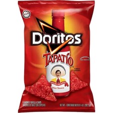 Doritos Tapatio Salsa Picante Hot Sauce Tortilla Chips 9.25 Oz 1 Bag picture