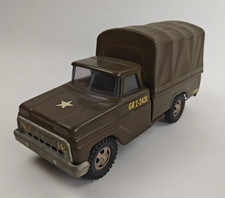 RARE Tonka GR-2-2431 Army Troop Carrier Cover and Bench Seats Army Olive Green picture