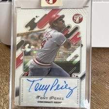 Topps Pristine Tony Perez Cincinnati Reds Autographs Insert Auto PA-TP 2025 picture