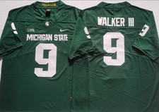 Michigan State Spartans Kenneth Walker III Jersey 9# All Stitched picture