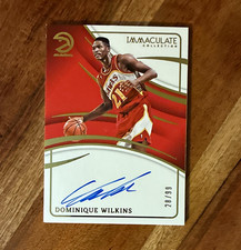 Panini 2023-24 Immaculate Signatures Dominique Wilkins Auto IS-DWA Hawks /99 picture