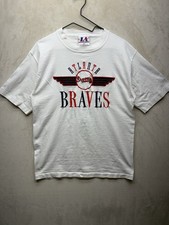 Vintage Atlanta Braves Shirt Mens Medium Logo Athletic MLB Baseballl Graphic 90s picture
