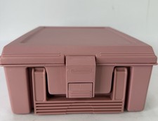 Vintage Rubbermaid Mauve Dusty Rose Storage Box Latch Handle 0185 11.5x8x4 picture