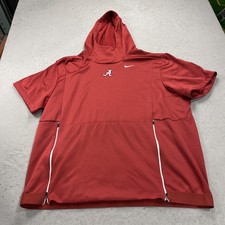 Alabama Crimson Tide Hoodie Mens 2XL XXL Red Nike Sleeveless Sweatshirt NCAA picture