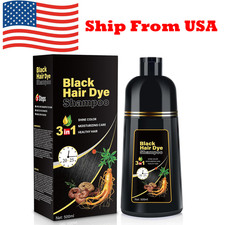 NEW Hair Dye Shampoo 3 in 1 for Women/Men for Gray Coverage Instant Hair Color picture