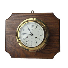 Vintage Schatz MIDI-MARINER 8 Day 7 Jewels West Germany Brass Ship Bell Clock picture