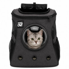 Large Cat Carrier Backpack Bubble Window Airline Approved Pet Travel Bag 25 lbs picture