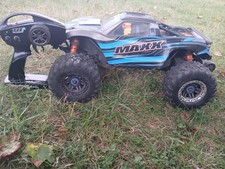 Traxxas Maxx 4s V1 Non Wide Og  Chassis Rc Truck W Light Kit Used  picture