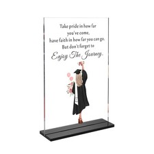 AMBREGRISSUN Class of 2025 Graduation Decorative Desk Sign for Her picture