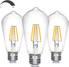 Dimmable Vintage Edison Bulb 4W,Equivalent 40W Incandescent,St18 Antique LED Fi picture
