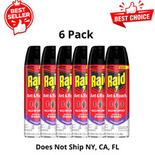 (6-Pack) Raid Ant & Roach Insect Killer, Lavender Scent, 17.5 oz, Bug Spray picture