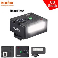 US Godox iM30 Mini Pocket Flash Light Speedlite for Canon Fuji Nikon Sony Camera picture