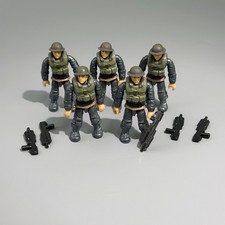 Lot 5 Custom Mega Bloks Consturx Call Of Duty COD Soldier Building Figure #8UY picture
