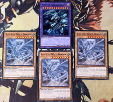 Yugioh: Blue-Eyes Ultimate Dragon 4 Card Fusion Set w/3x Blue-Eyes White Dragon picture