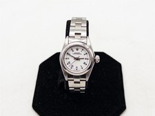 Estate $9000 ROLEX REF 67180 WHITE ROMAN SS Ladies 24mm Watch SERVIVED picture