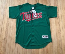 Minnesota Twins Torii Hunter Majestic St Patrick’s Day Jersey 2005 Mens L NWT picture