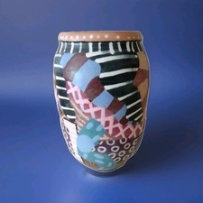 George Pearlman Pottery Maine Artist Potter Vintage 1986 Vase 8.5