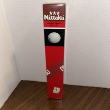 RARE Vintage Japan Nittaku NIPPON TAKKYU Table Tennis Balls - 6 Balls picture