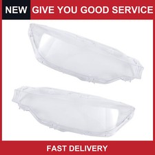 Pack of 2 for BMW 3 Series 2016-2018 Front Left Right Headlight Cover Clear Lens picture