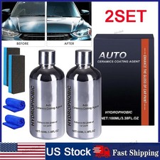 2SET Auto Ceramics Coating Light Ceramic Coating for Cars 100ML USA picture