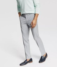 Bar III Mens Skinny Wool Blend Power Stretch Pants 34 X 32 NEW $175 MIONPC0W0010 picture