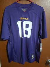 NFL Team Apparel YOUTH Minnesota Vikings Justin Jefferson Jersey Sz Xl 18/20 NWT picture