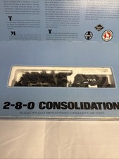 Bachmann HO Scale 2-8-0 Santa Fe Consolidation Locomotive & Tender 41-530-02 picture
