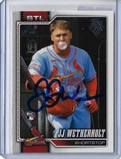 JJ Wetherholt Autographed 2026 Topps 698 Short Print Rookie Card 2026 NL ROY picture