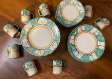 C.A.S. Vietri Italy 550 Hand Painted Grapevine Dinnerware Set 31 Pc picture