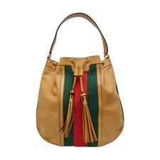 【Authentic】 GUCCI Rania Brown Leather Handbags (DDP) picture