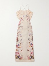 BNWT AUTHENTIC ZIMMERMANN PATIENCE FRILL MIDI DRESS in VANILLA FLORAL SIZE  3 picture