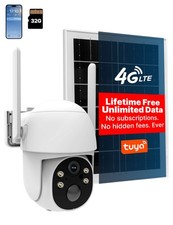 MOES 4G LTE Cellular Solar Wireless Security Camera Lifetime Free Unlimited Data picture