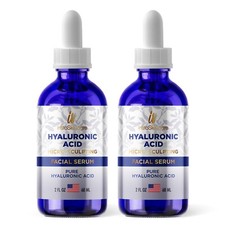 2 Pack Hyaluronic Acid Serum Hydration Anti Aging Face Wrinkle Skincare 2oz Each picture